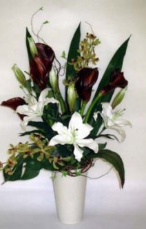 db_green_orchid_red_calla_and_white_lilly